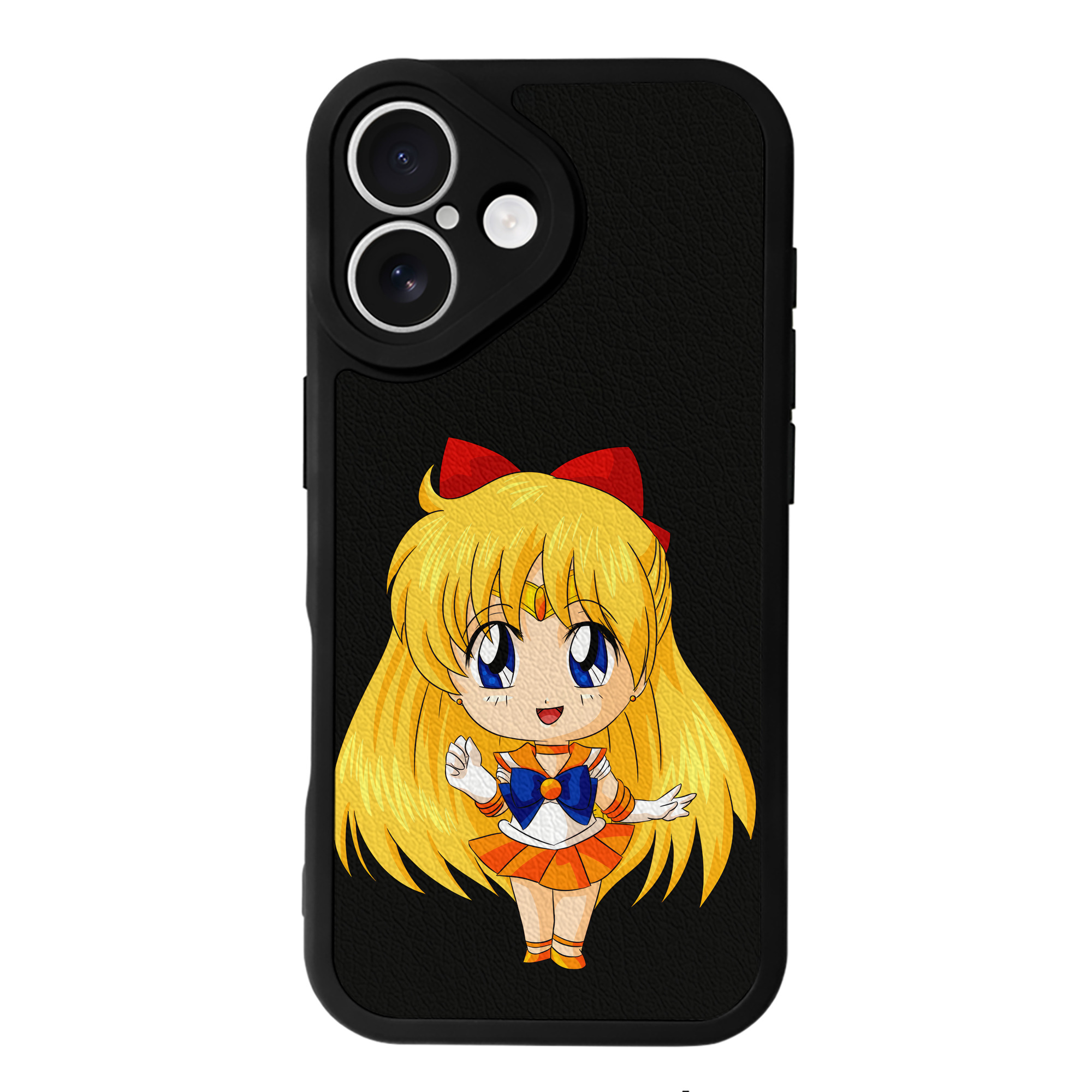 （画像用） 美少女戦士セーラームーン 愛野 美奈子 あいの みなこ Sailor Moon Aino Minako 【iPhone 16シリーズ対応】シリコンスマホケース（レザー調） 材質：シリコン